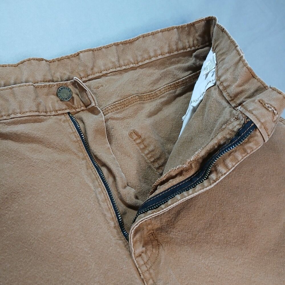 Genuine Dickies Carpenter Work Pants Heavy Duty Khaki Utility Jean Men's 36x32 - Picture 9 of 11